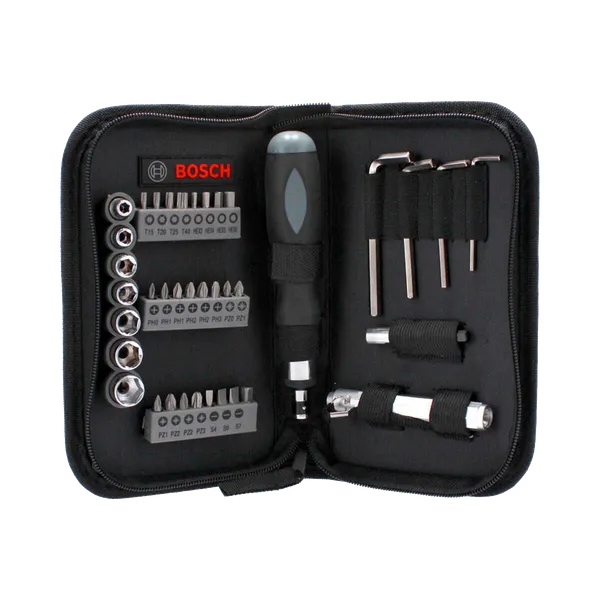 Juego de Puntas y Dados Bosch 38pzas